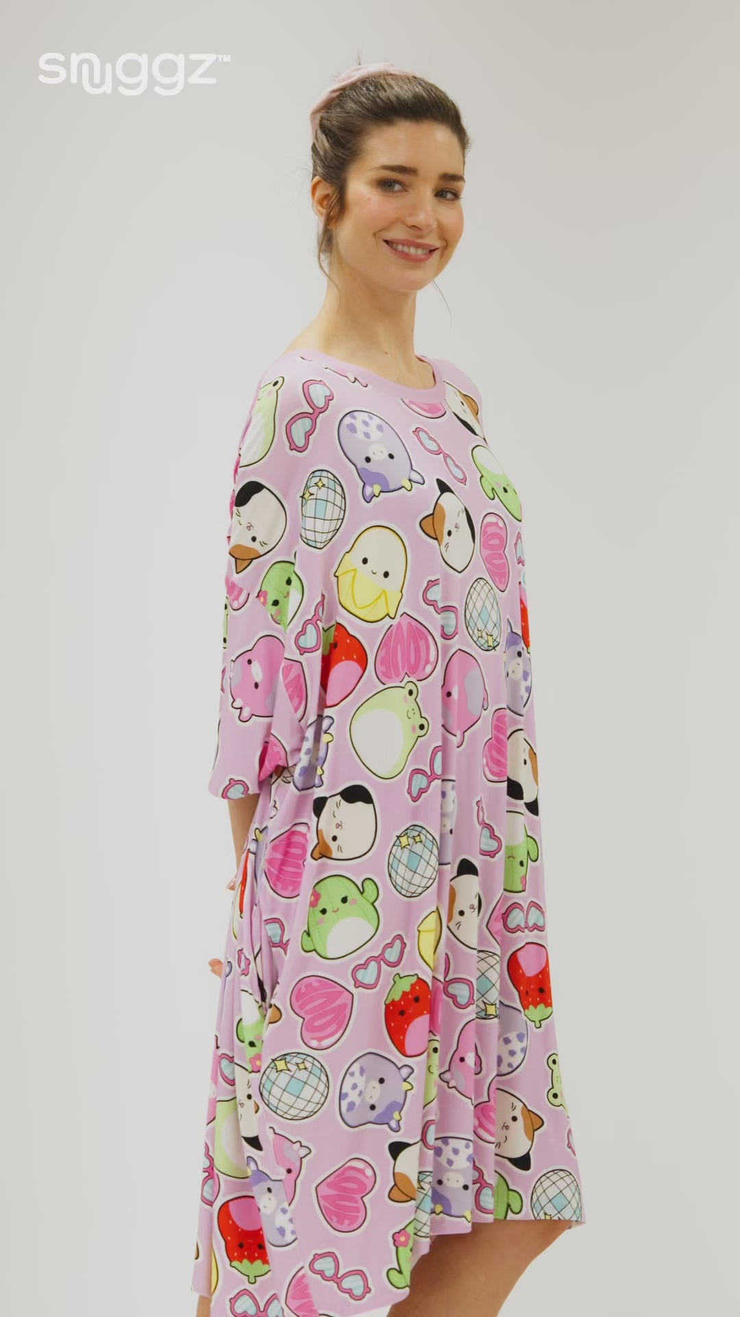 Snuggz Squishmallows Oversized Bamboo Sleep Tee