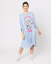 Snuggz Women Napping Superpower Puppy Oversized Bamboo Sleep Tee