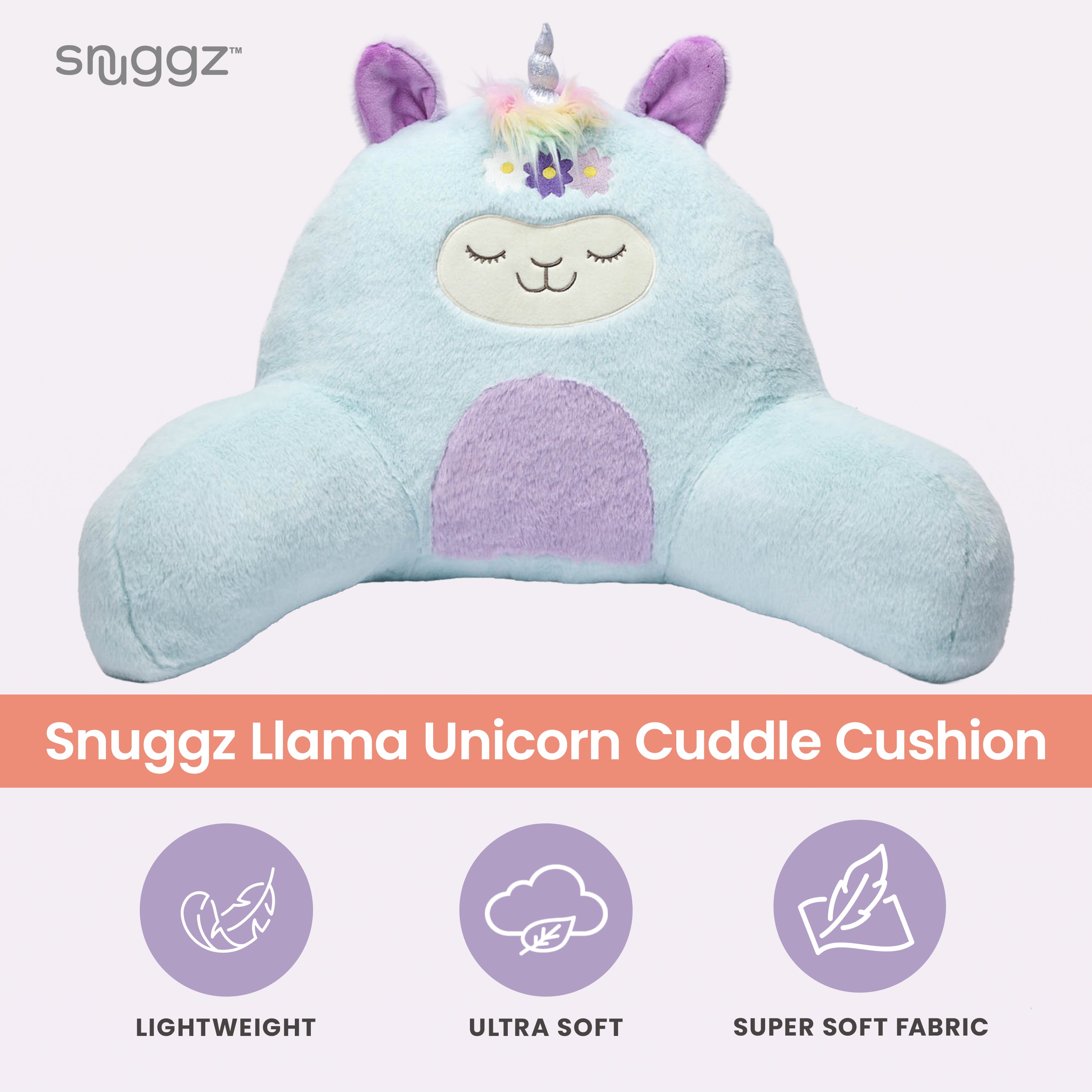 Snuggz Llama Unicorn Cuddle Cushion