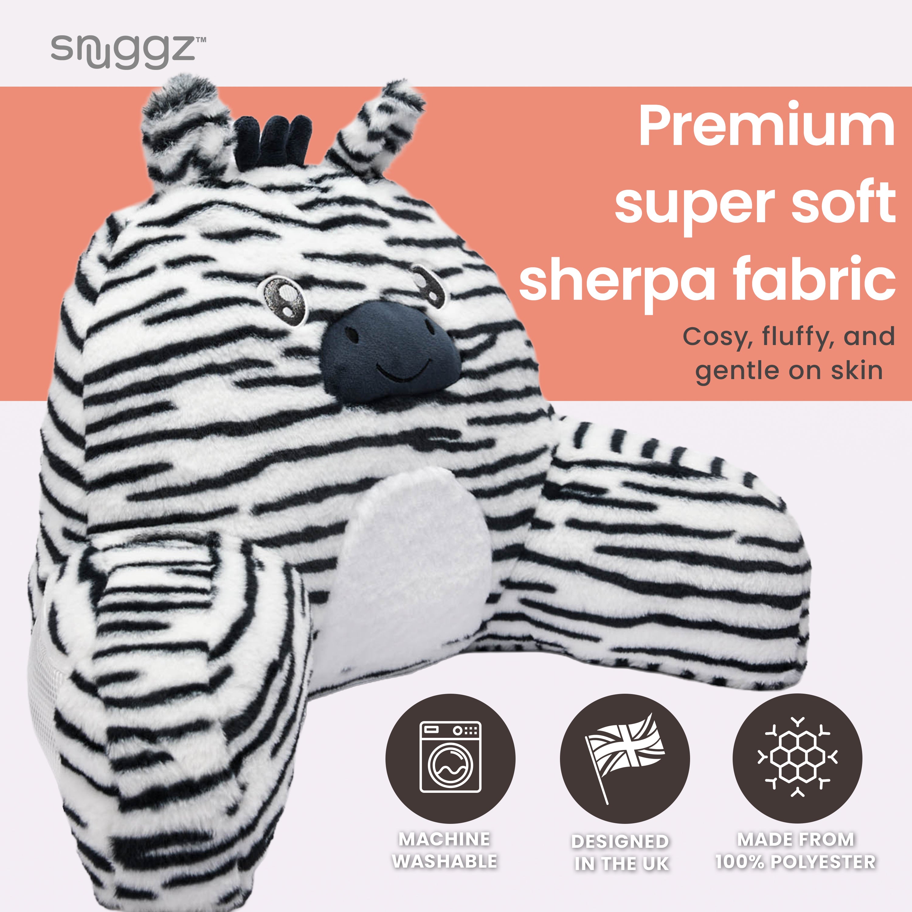 Snuggz Zebra Cuddle Cushion