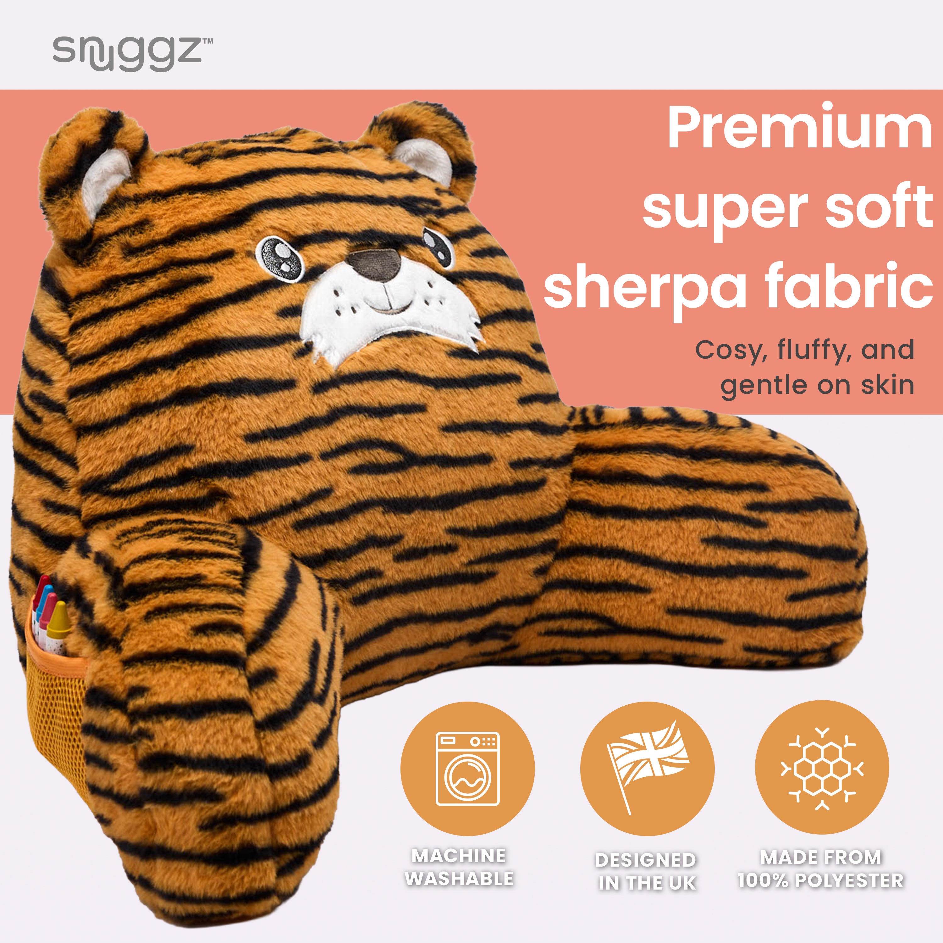 Snuggz Tiger Cuddle Cushion