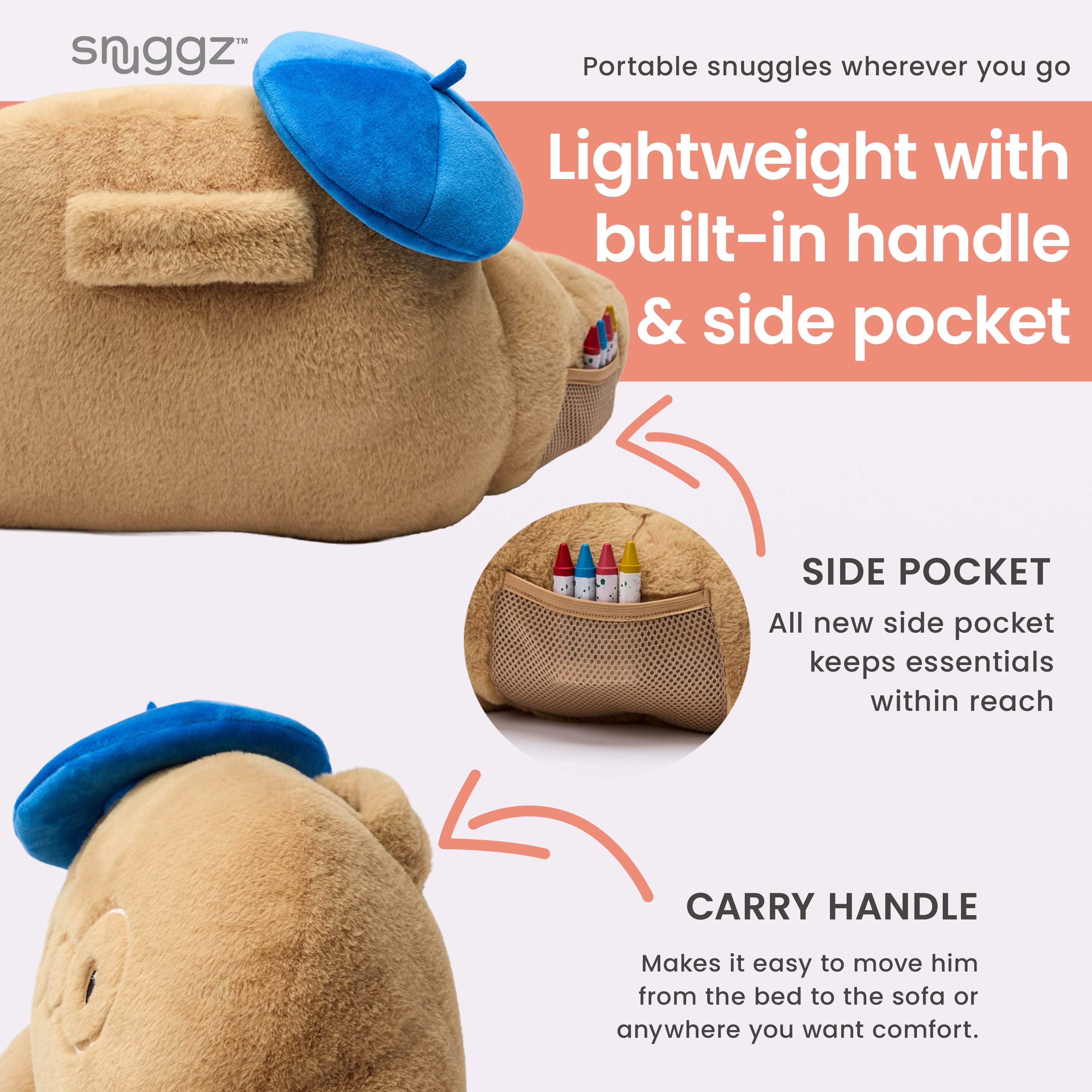 Snuggz Croissant Cuddle Cushion