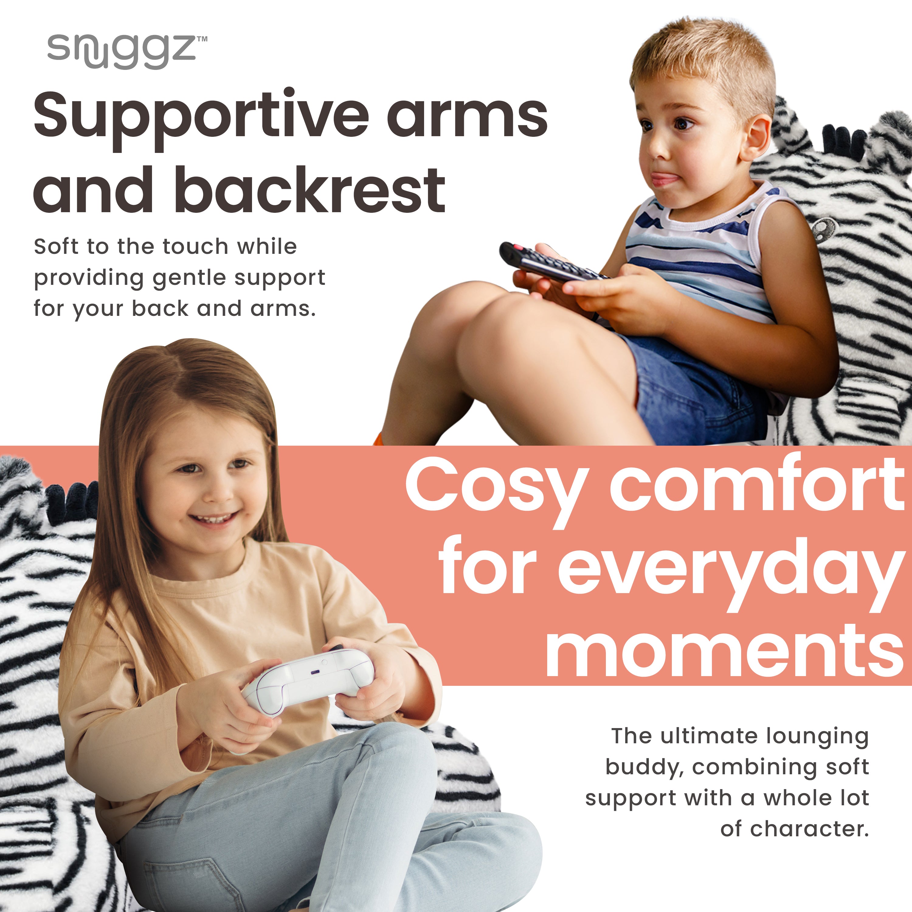 Snuggz Zebra Cuddle Cushion