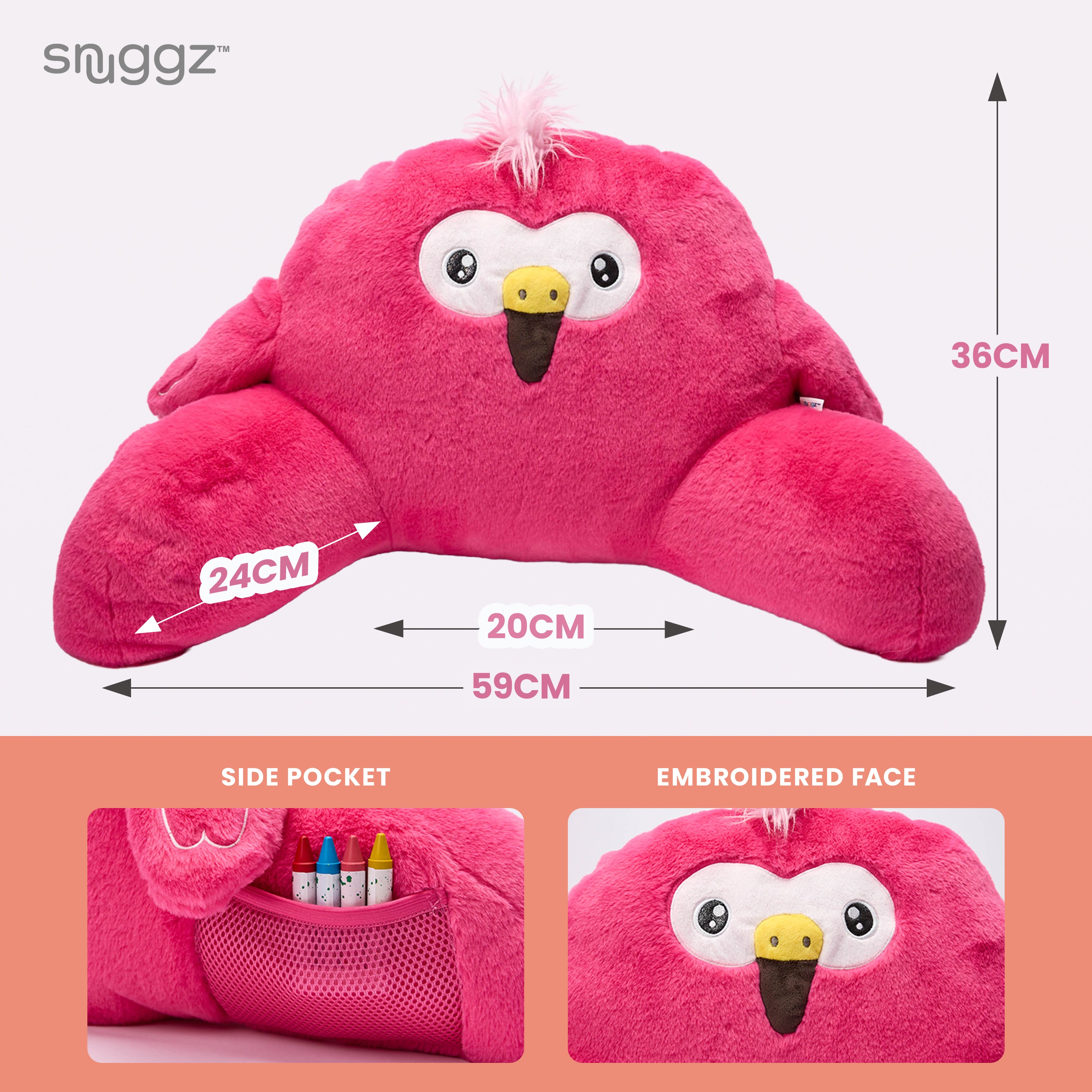 Snuggz Flamingo Cuddle Cushion