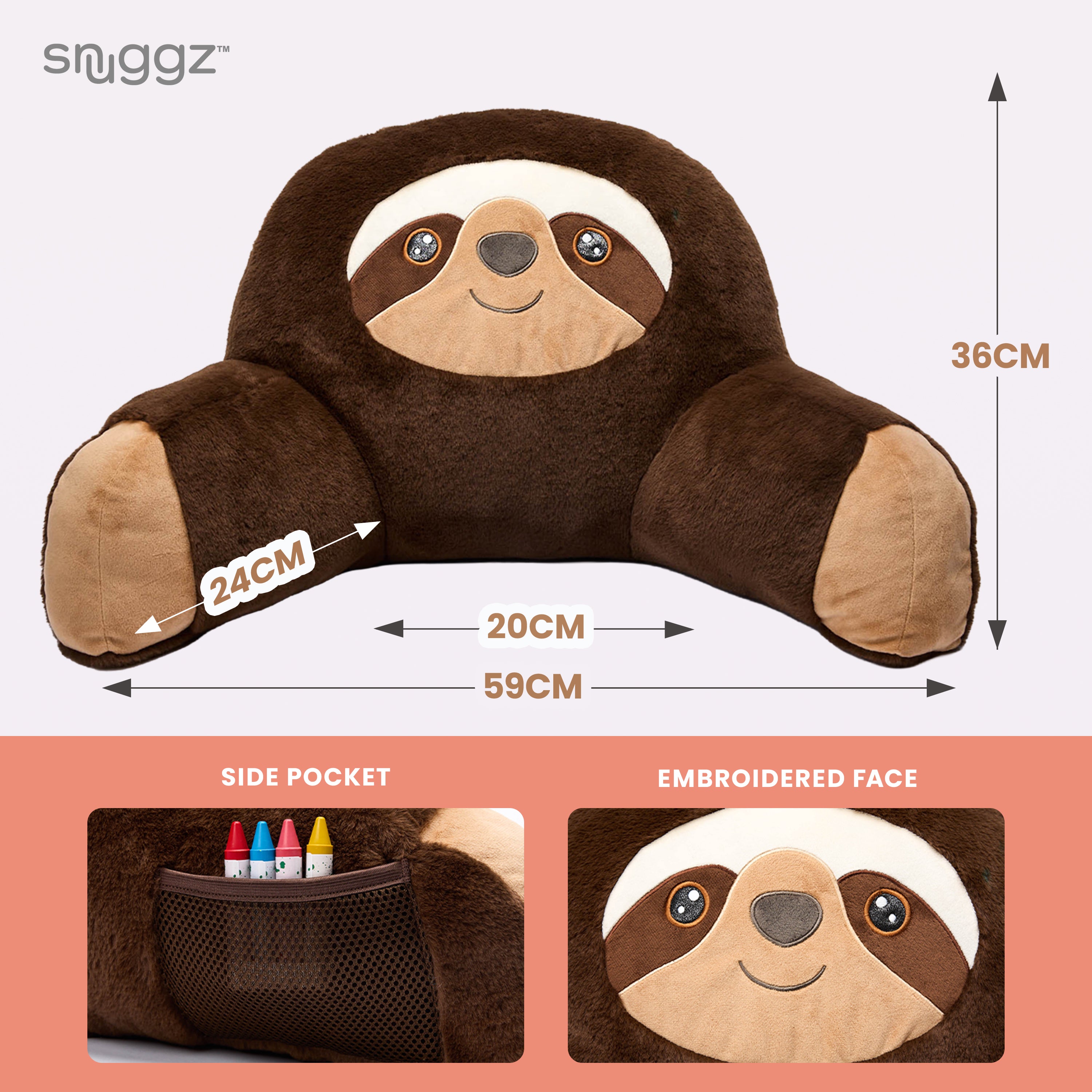 Snuggz Sloth Cuddle Cushion